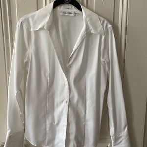 White Calvin Klein women’s dress shirt